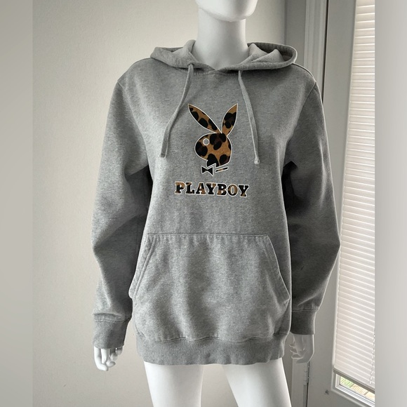PLAYBOY Other - Gray Playboy sweatshirt super soft and cozy size M.
